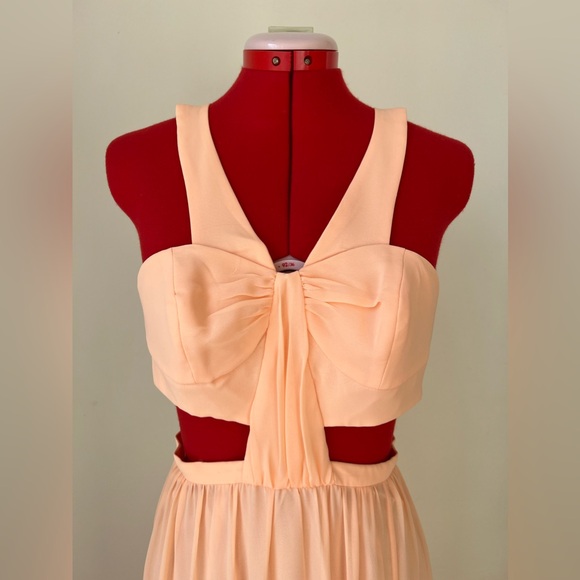 BCBGeneration Peach Cutout Dress - Picture 2 of 14